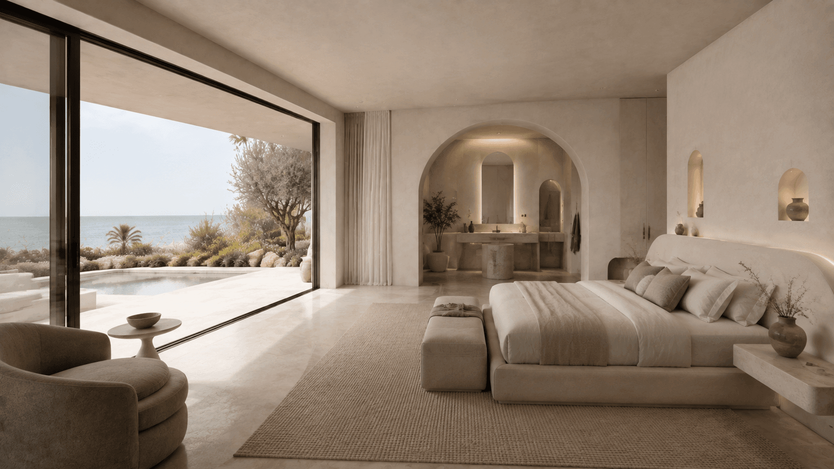 Casa Solene: Private suite and bathing threshold